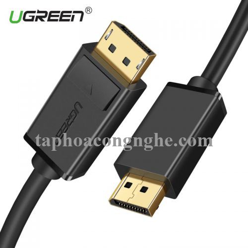 Ugreen 10213 5M Màu Đen Cáp 2 Đầu Displayport chuẩn V1.2 thuần đồng DP102 30010213